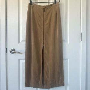 Vintage 90’s Y2K Tan Brown Maxi Skirt